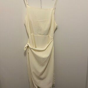 Ivory wrap dress